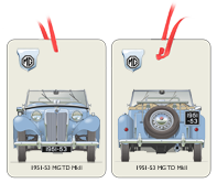 MG TD II 1951-53 (round rear lights) Air Freshener